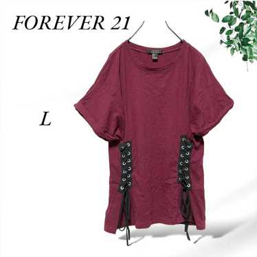 A442 Forever 21 / Stylish top [L] Wine red / Draws