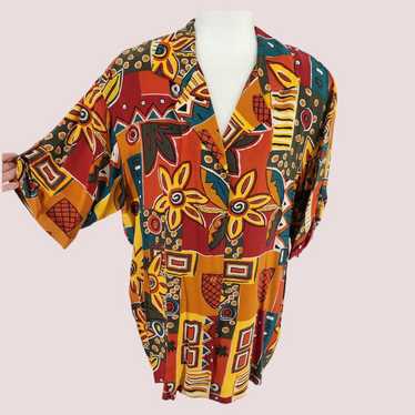 Vintage The Limited 100% Silk Top Women Large 90s… - image 1