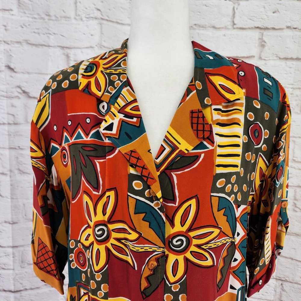 Vintage The Limited 100% Silk Top Women Large 90s… - image 5