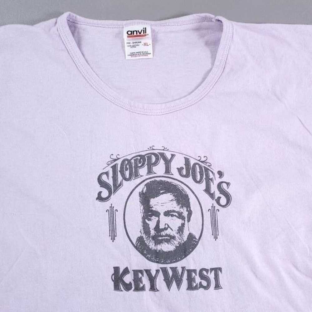 Vintage Shirt Key West Sloppy Joes Womens XL Purp… - image 4