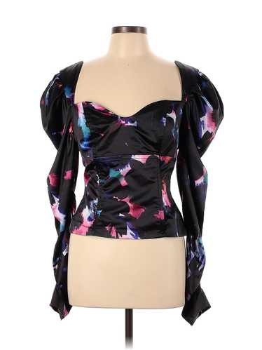 Badgley Mischka Women Black Printed Bustier Top 10