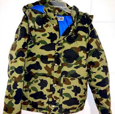 Bape 1st Camo Down Hoodie Jacket - image 1