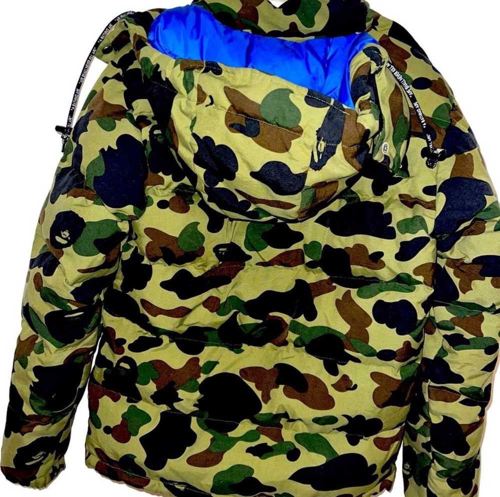 Bape 1st Camo Down Hoodie Jacket - image 2