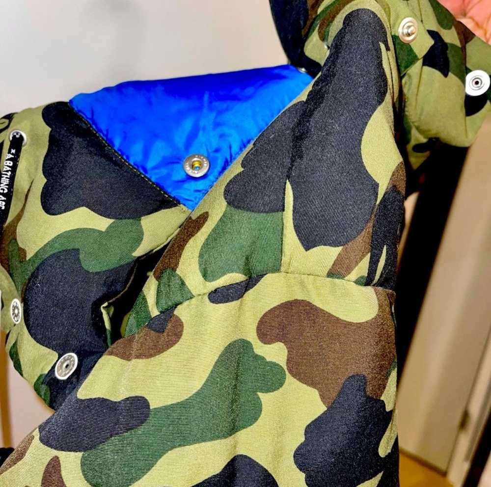 Bape 1st Camo Down Hoodie Jacket - image 4