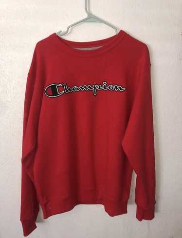 Champion Red Champion Logo Crewneck - image 1