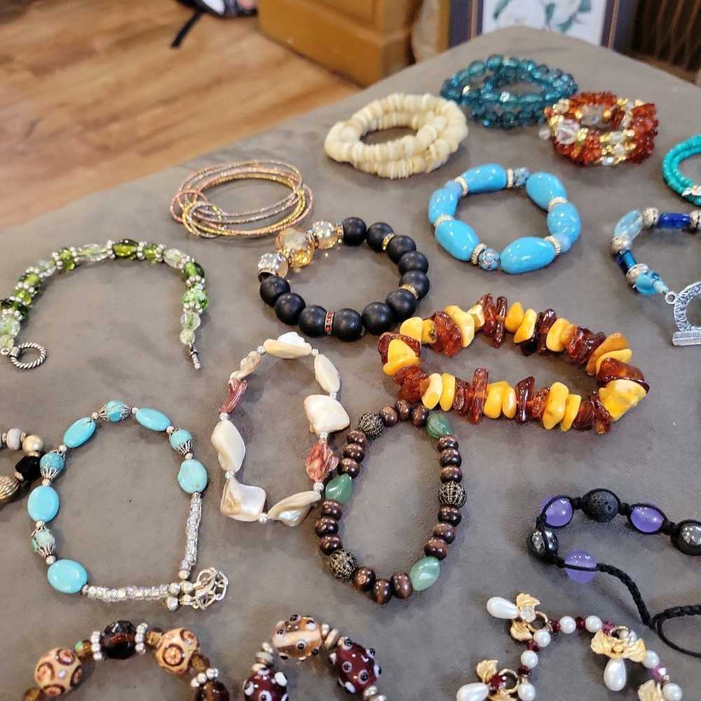 Lot of 95 Bracelets. Vintage to Now. See all Phot… - image 3