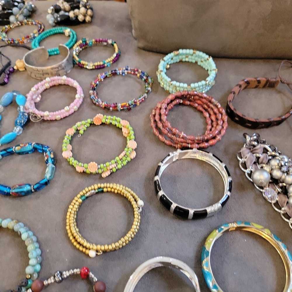 Lot of 95 Bracelets. Vintage to Now. See all Phot… - image 6