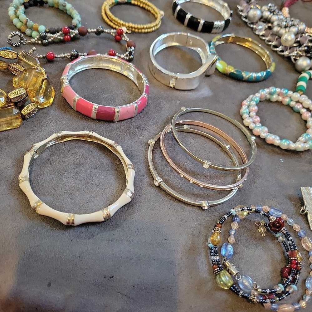 Lot of 95 Bracelets. Vintage to Now. See all Phot… - image 7