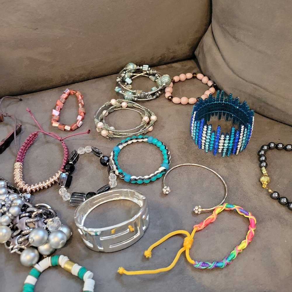 Lot of 95 Bracelets. Vintage to Now. See all Phot… - image 9