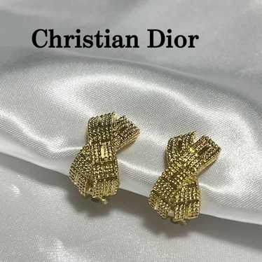 【Excellent Condition】Christian Dior Gold Earrings