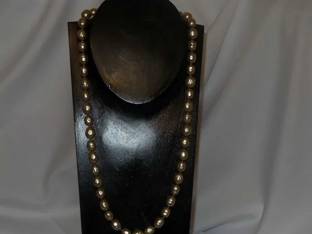 Signed Miriam Haskell Baroque Pearl Necklace - image 12