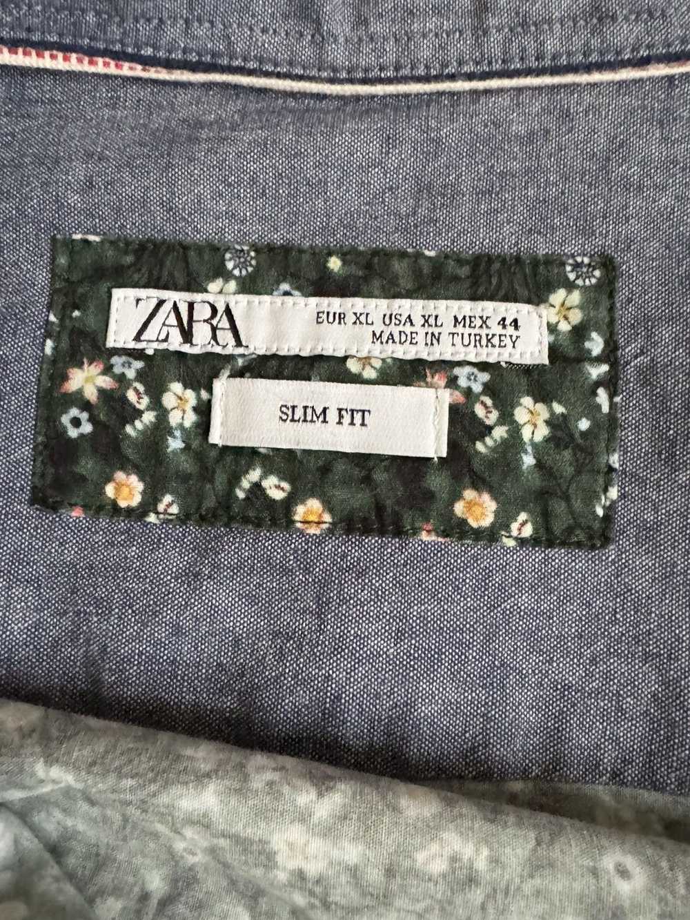 Zara ZARA BUTTON UP FLORAL SHIRT XL - image 2