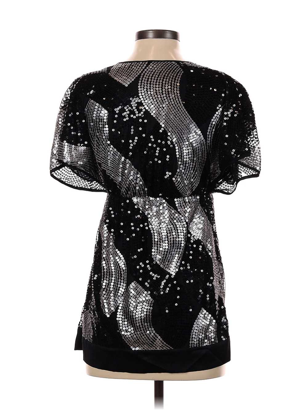 Hale Bob Women Silver Short Sleeve Blouse XS - image 2