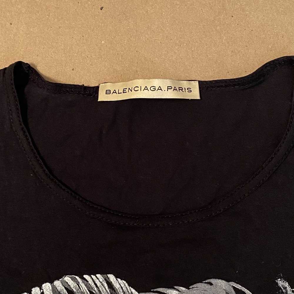 Balenciaga Balenciaga jungle print black tee 2007 - image 3