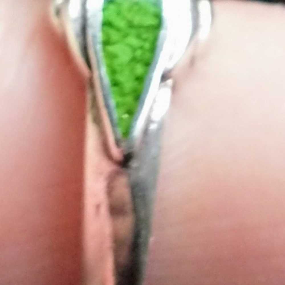 Avon Sterling Silver & Australian Crushed Green T… - image 2