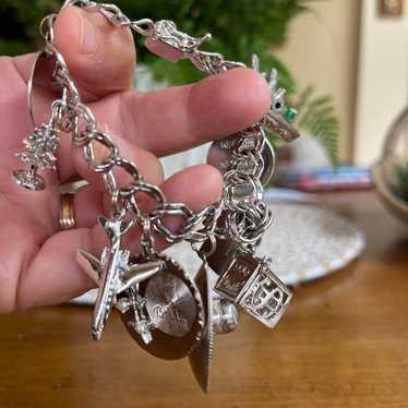 Vintage Sterling charm bracelet