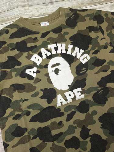 Bape × Champion Bape x Champion 1st Camo College T