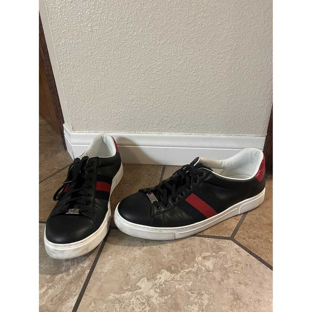 Gucci Ace leather low trainers - image 2