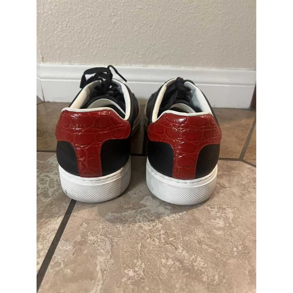 Gucci Ace leather low trainers - image 3