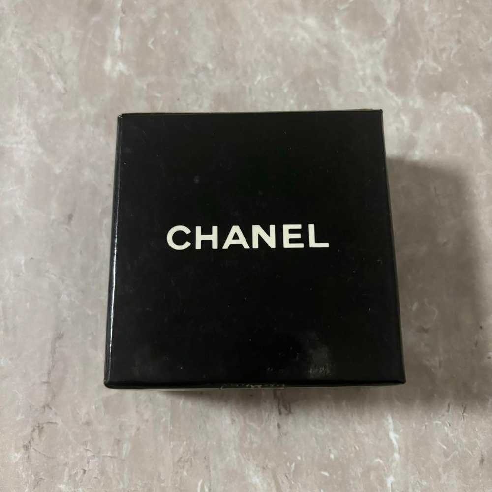 CHANEL Large Gold Earrings Vintage Logo Rare - image 3