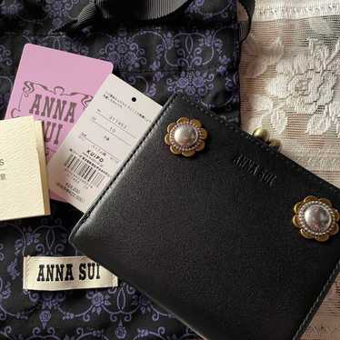 ANNA SUI Vintage Button Clasp Fold Wallet Anna Sui