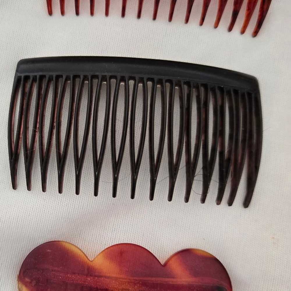 Lot of 7 Vintage Hair Accessories Combs Variety S… - image 2