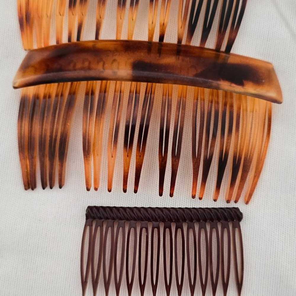 Lot of 7 Vintage Hair Accessories Combs Variety S… - image 3