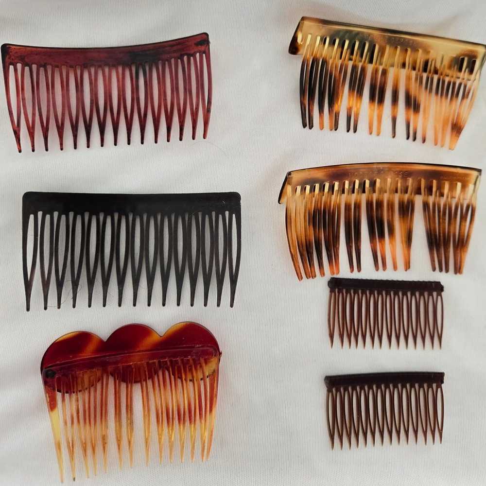 Lot of 7 Vintage Hair Accessories Combs Variety S… - image 5