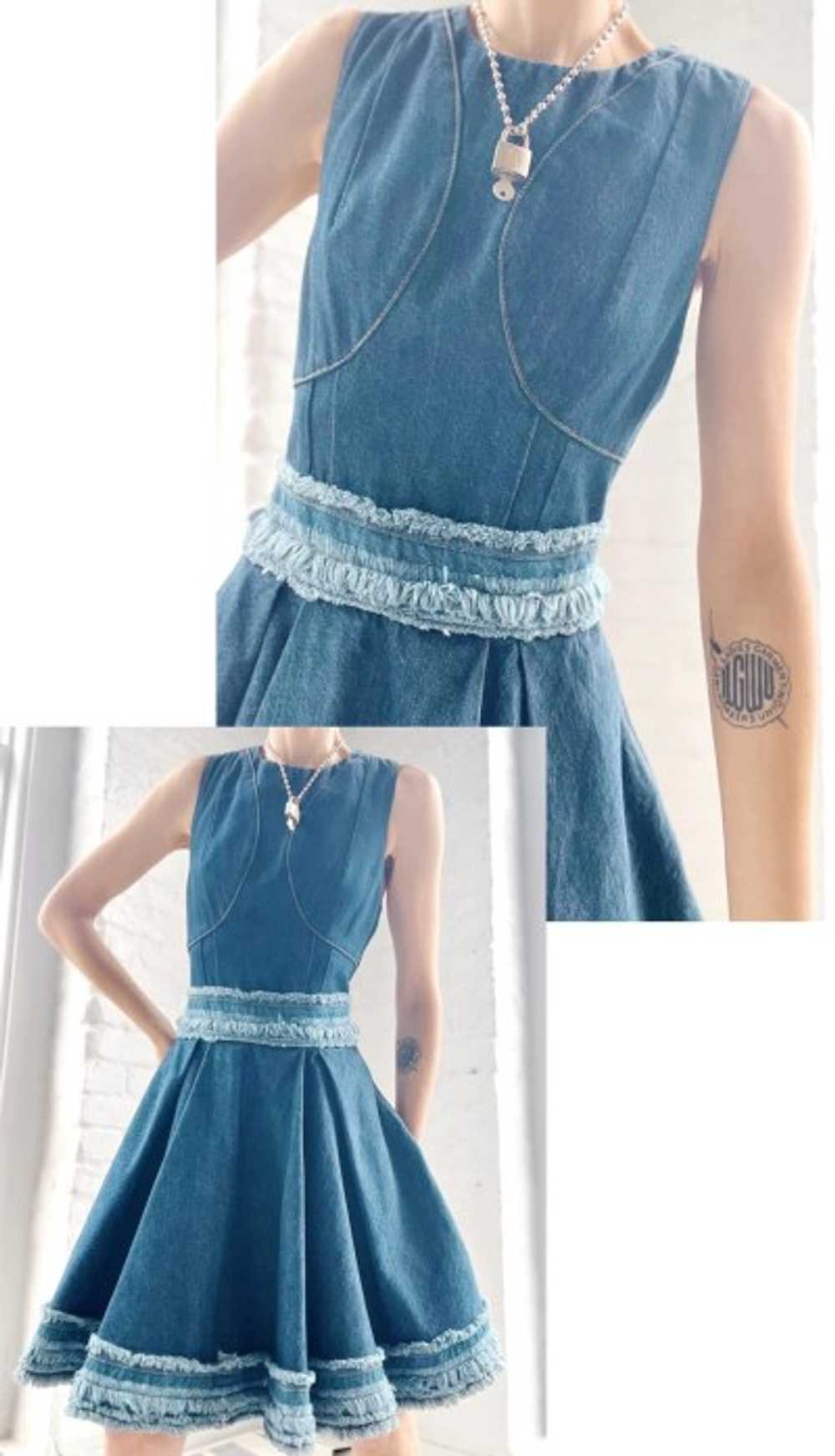 Alexander McQueen denim dress - image 2