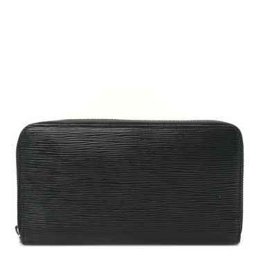 LOUIS VUITTON Epi Zippy Organizer Wallet Black