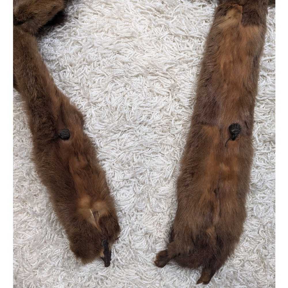 Vintage Mink Fur Stole Wrap - image 6