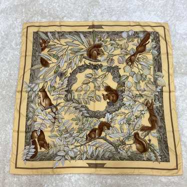 Hermes Carre 90 Nutcracker Silk Bandana Scarf Squi