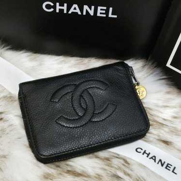 ★Superb Rare Item★ CHANEL Key Case Caviar Skin Bl… - image 1