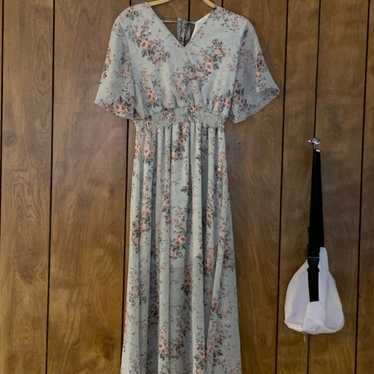 floral maxi dress