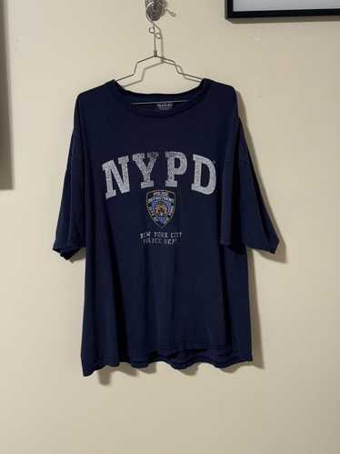 America × Vintage NYPD Police T Shirt Faded & Dist