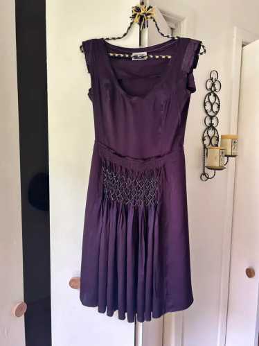 Issey Miyake Dark Plum Silk Dress (1) | Used,…