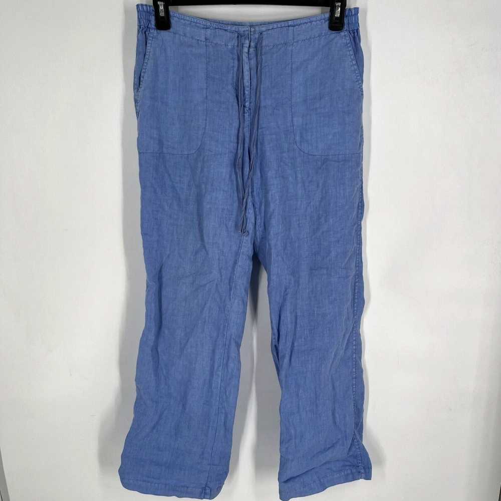 Vintage J McLaughlin Mens Blue 100% Linen Pants S… - image 1