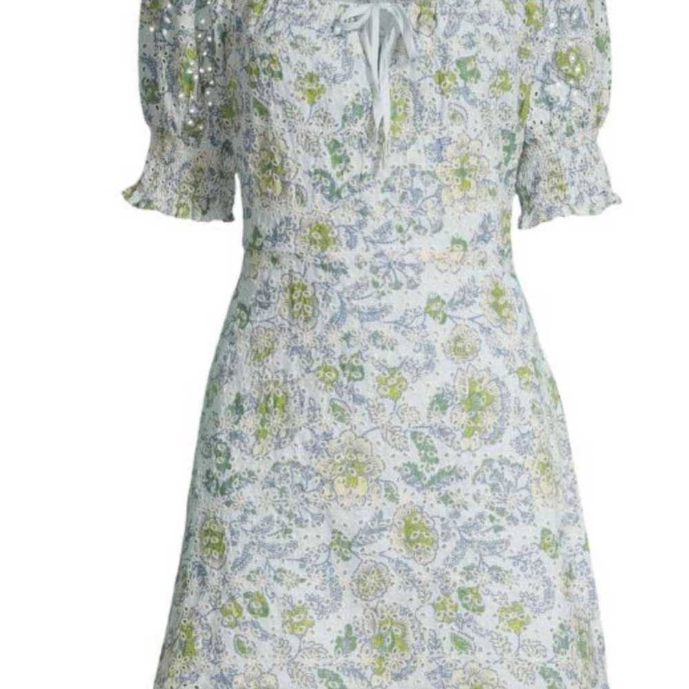 AVEC LES FILLES Floral Eyelet Peasant Dress medium - image 1