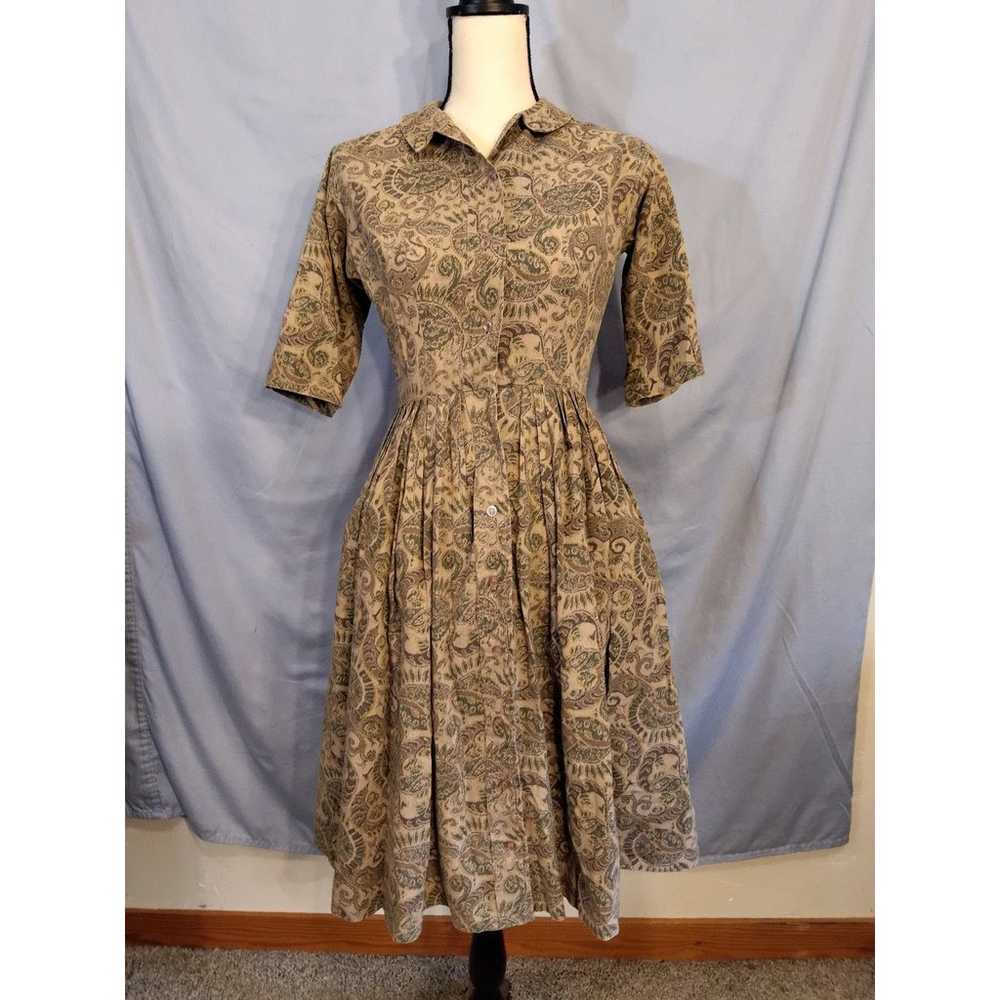 Vintage 50s Peck & Peck Fit and Flare Dress. - image 1