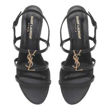 Saint Laurent Cassandra leather sandal