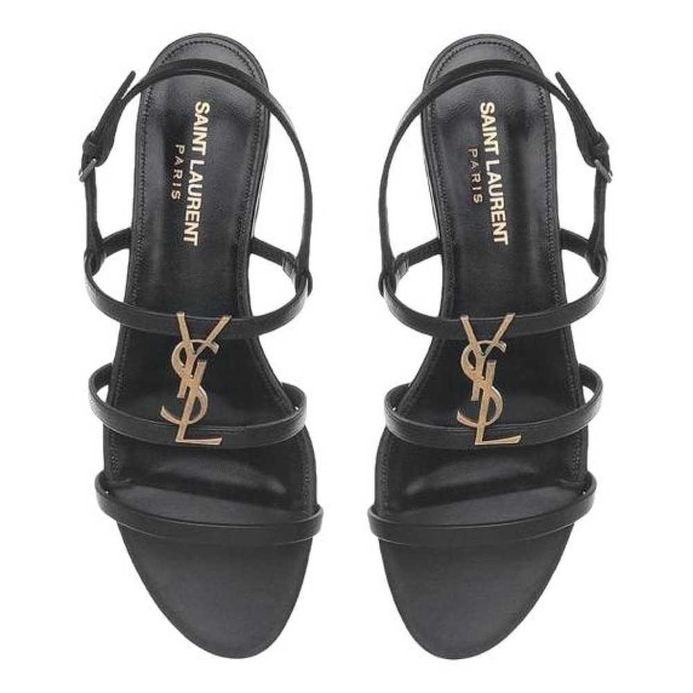 Saint Laurent Cassandra leather sandal - image 1