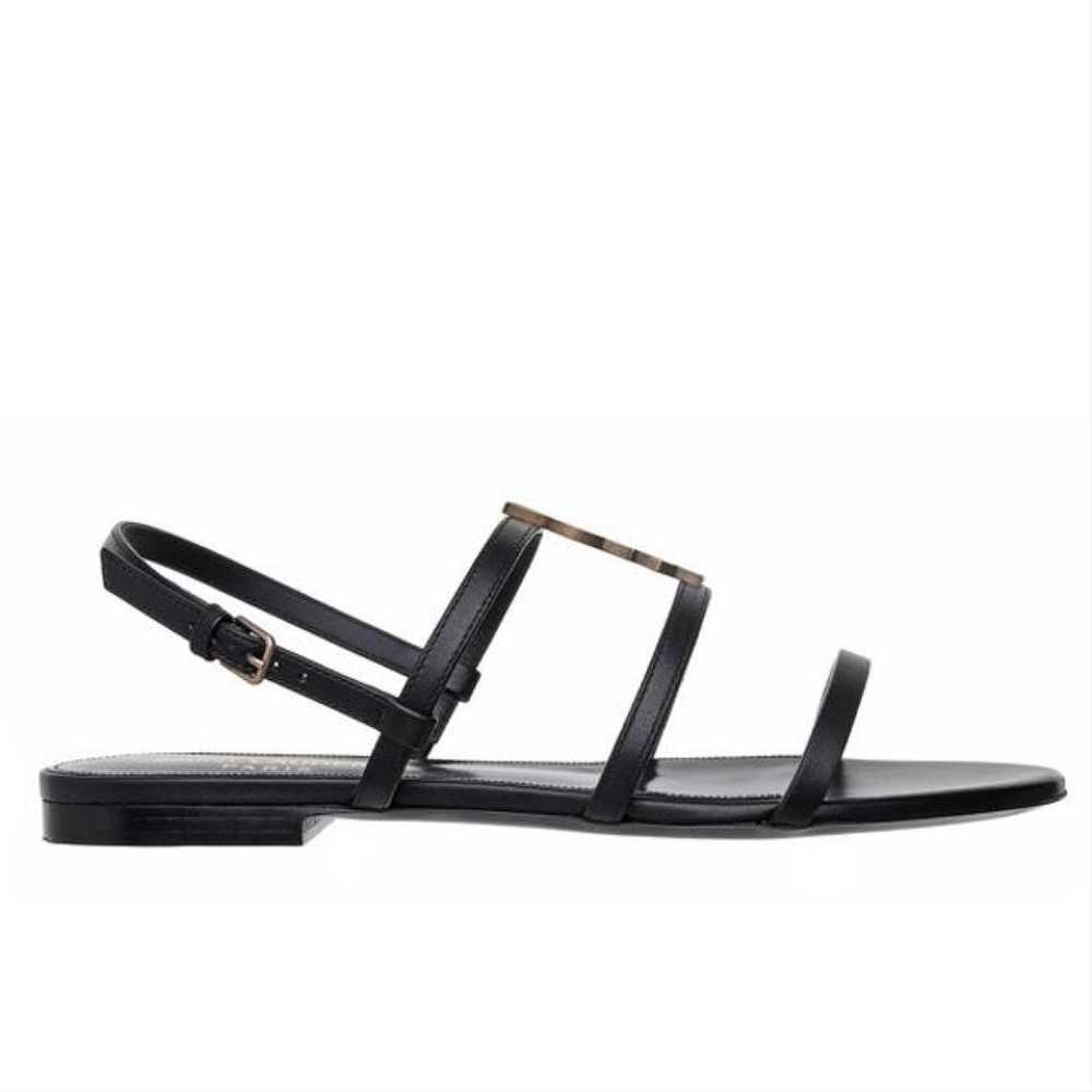 Saint Laurent Cassandra leather sandal - image 3