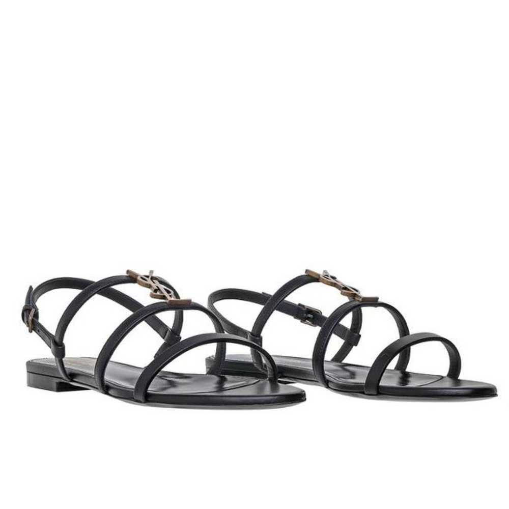 Saint Laurent Cassandra leather sandal - image 2