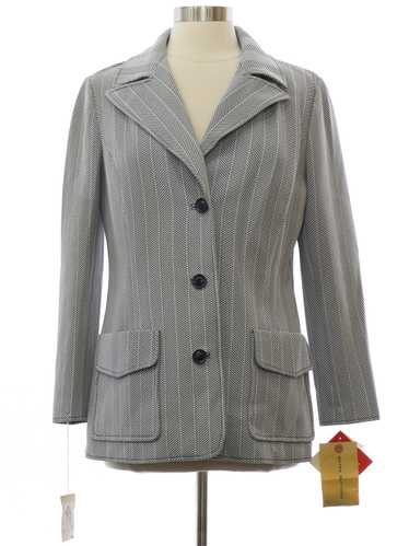 1960's Butte Knit Womens Mod Knit Blazer Style Jac