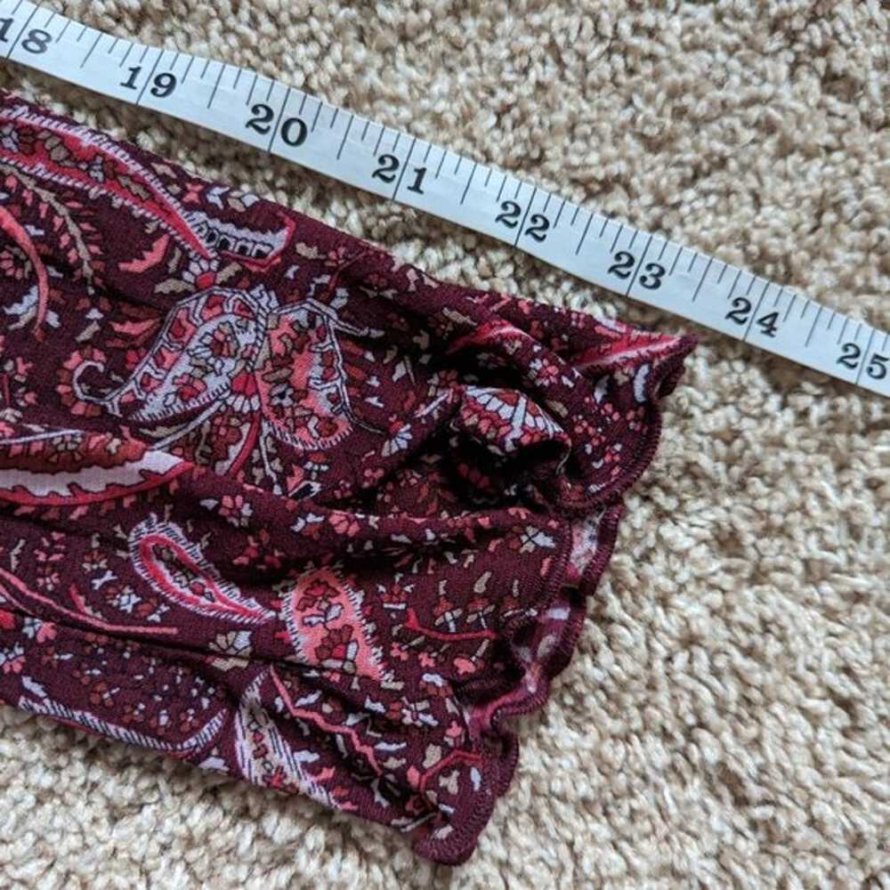 Vintage Old Navy Dress Womens Sz M Red Floral Y2K… - image 7