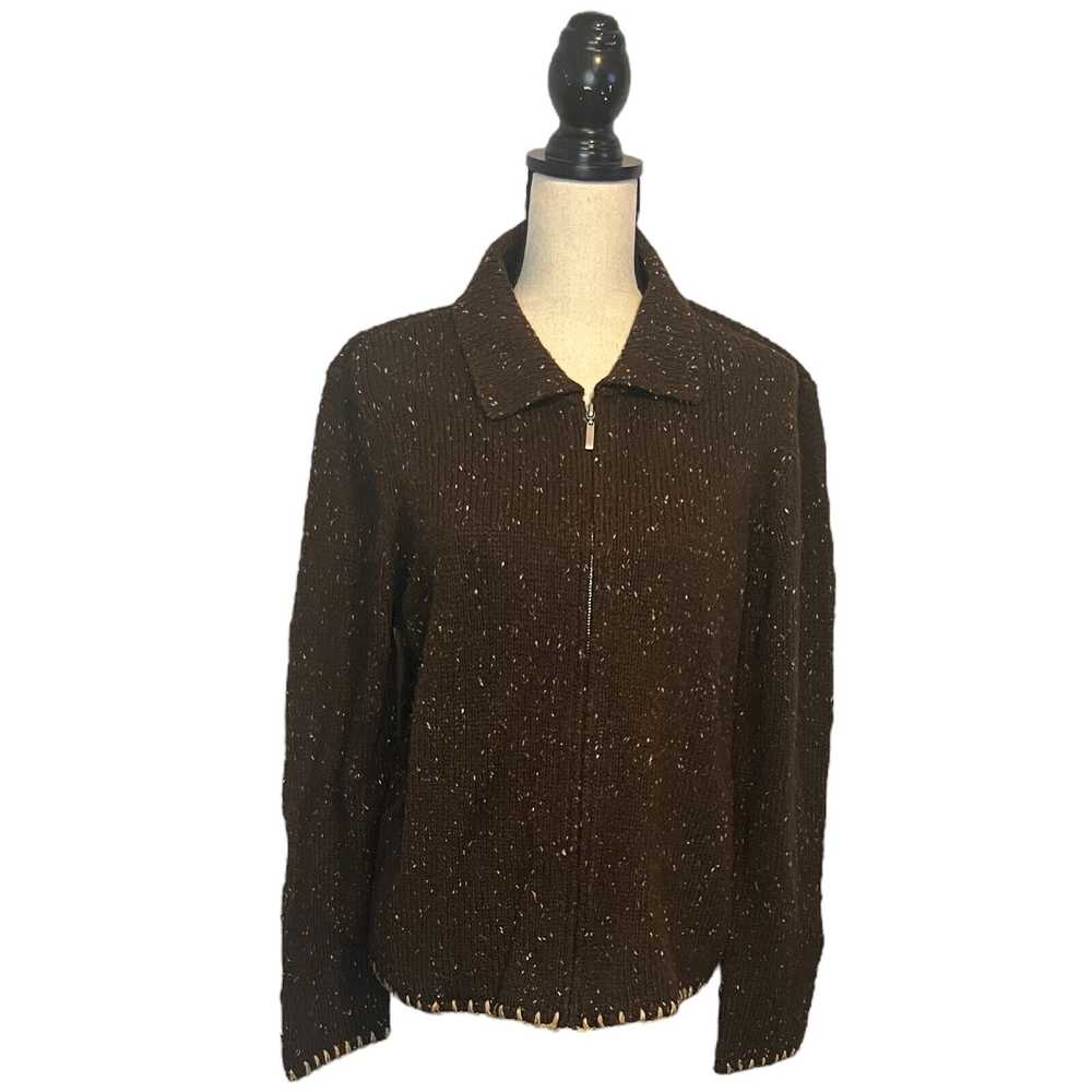 Crazy Horse Liz Claiborne Womens Brown Speckled F… - image 1