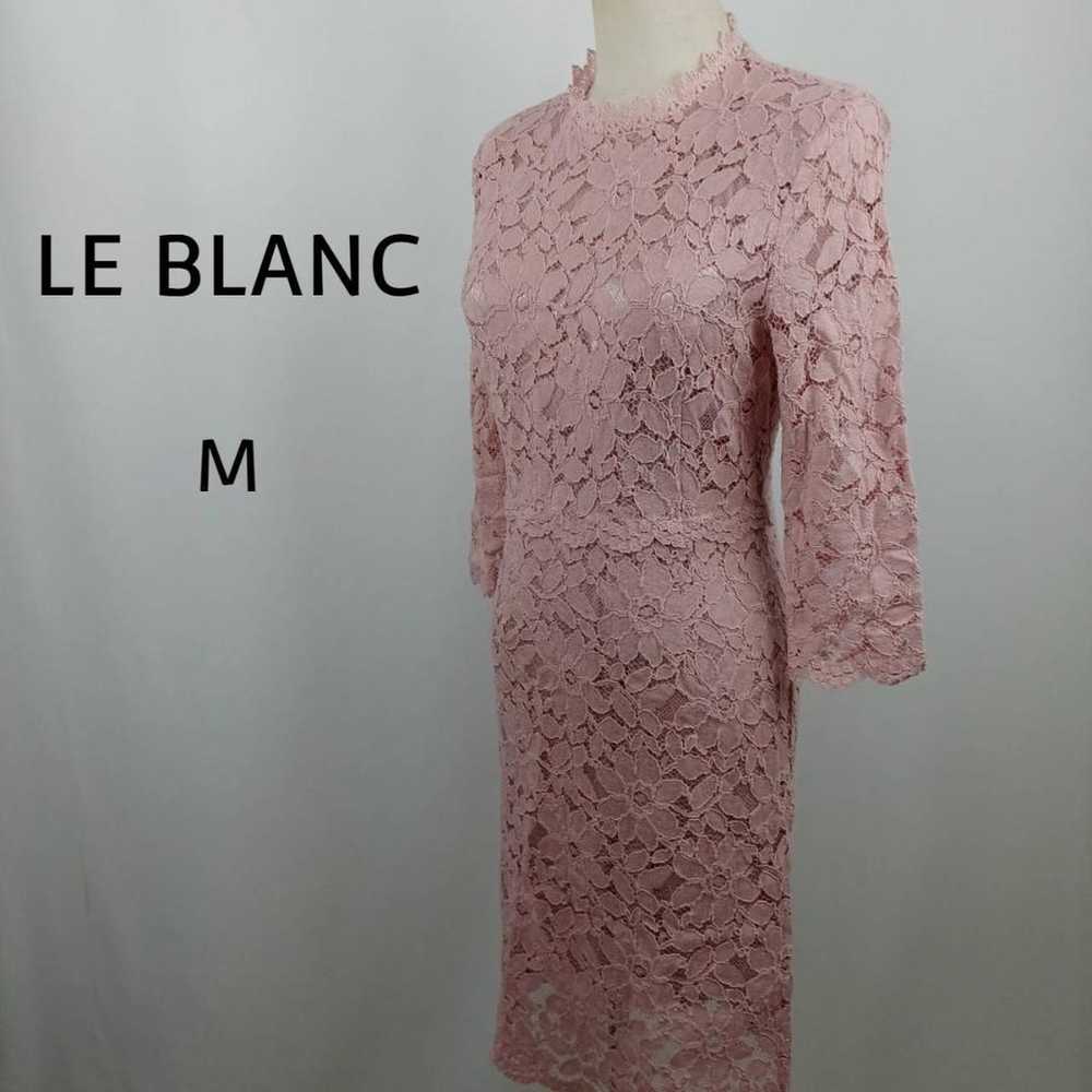 LE BLANC Long Sleeve Long One Piece Dress M Pink … - image 1