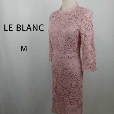 LE BLANC Long Sleeve Long One Piece Dress M Pink … - image 1