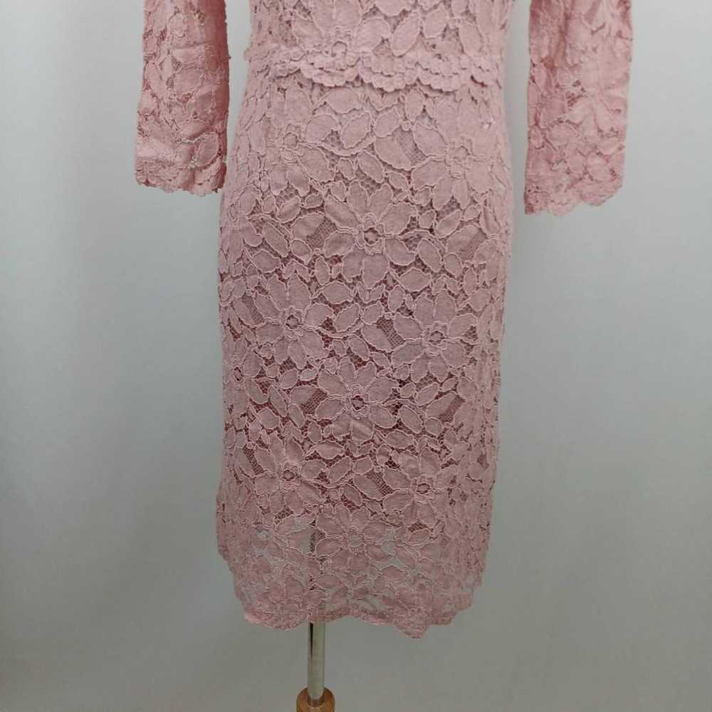 LE BLANC Long Sleeve Long One Piece Dress M Pink … - image 4