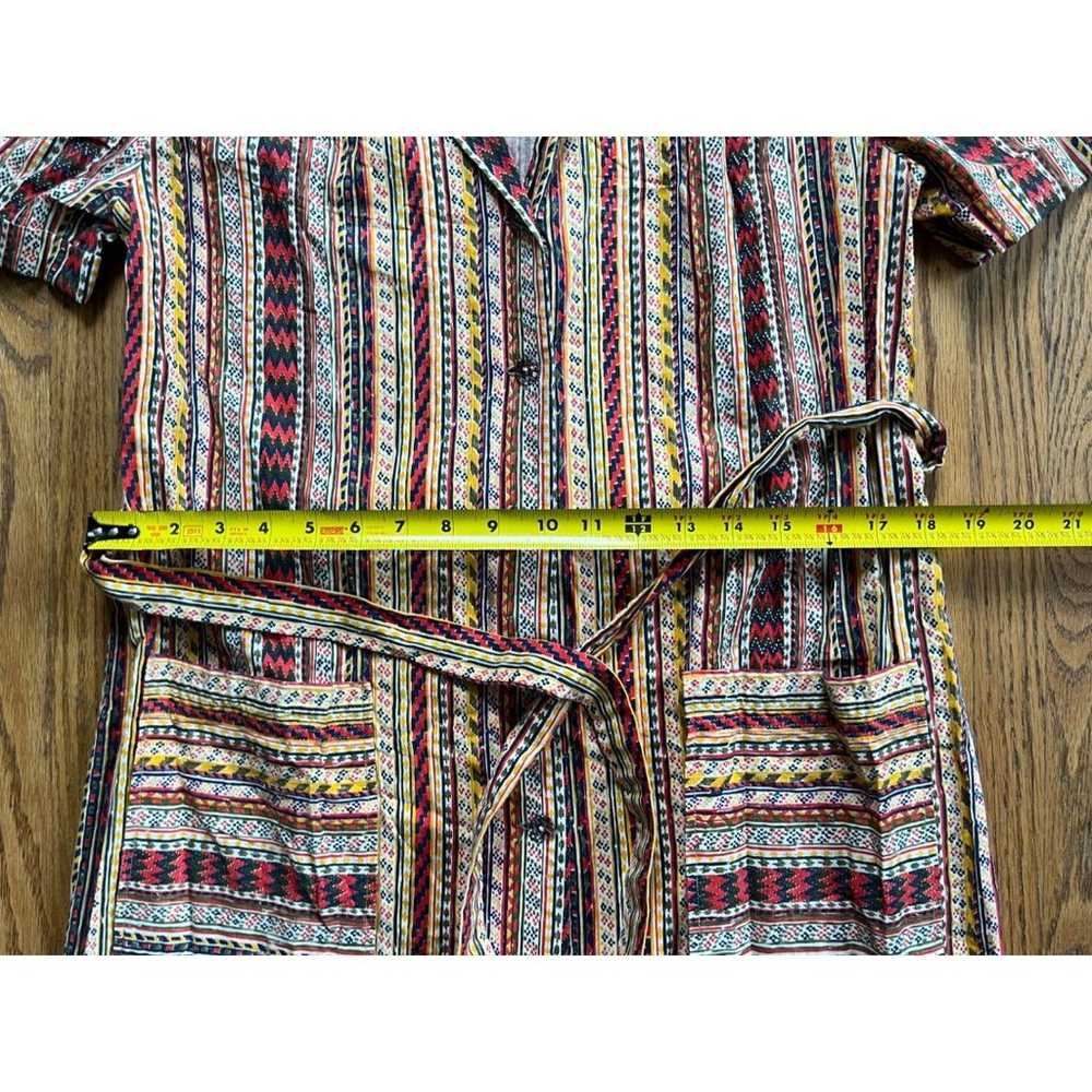 Vintage CottageCore Multi Color Stripe Button Up … - image 9